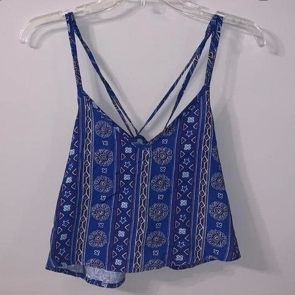 Hollister Strappy- Back Crop Top